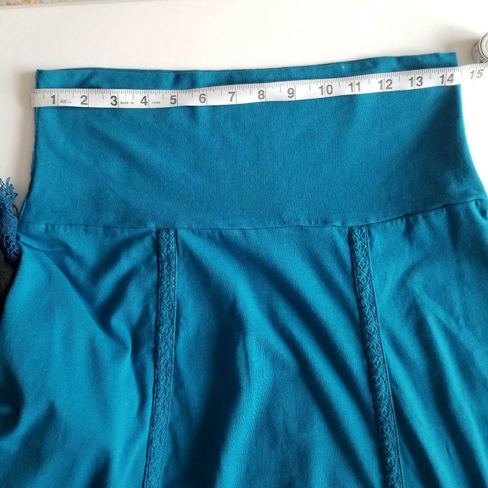 Prana Tia High Low Skirt Teal Medium - Picture 5 of 8